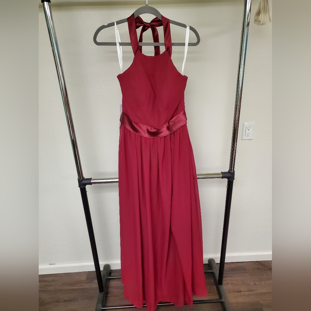 Azazie NWT Aurora Burgundy dress Size 10